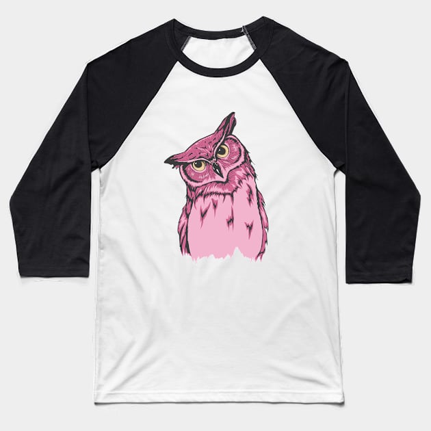 Pinky Owl Baseball T-Shirt by ervingutava